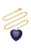 Haute Victoire 14k Gold And Lapis Lazuli Necklace In Blue