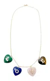 Haute Victoire 14k Yellow Gold Multi-stone Necklace