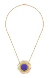 Haute Victoire Solar 18k Yellow Gold; Lapis Lazuli And Diamond Necklace In Blue