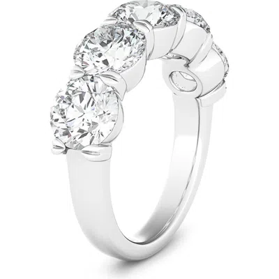 Hautecarat 5-stone Lab Created Diamond Anniversary Ring In White Gold