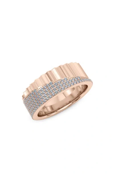 Hautecarat 50/50 Fluted Lab Grown Diamond Ring