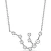 Hautecarat Aquarius Constellation Lab Created Diamond Necklace In 18k White Gold