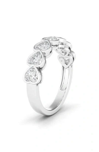 Hautecarat Bezel Heart Lab Created Diamond Ring In 14k White Gold