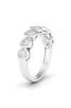 Hautecarat Bezel Heart Lab Created Diamond Ring In White Gold