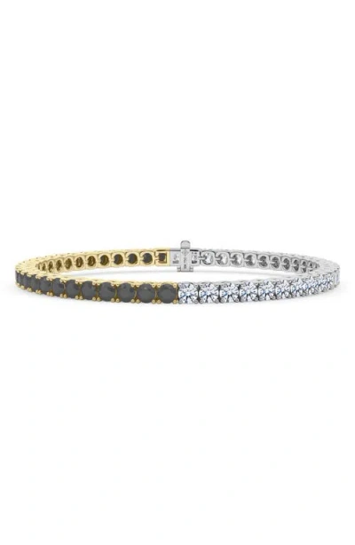 Hautecarat Black & White Lab Grown Diamonds In Gold