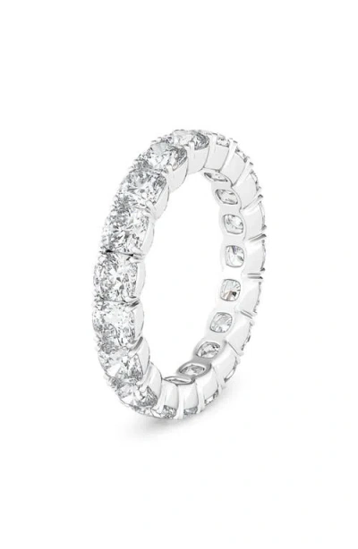 Hautecarat Cushion Cut Lab Created Diamond Eternity Ring In White