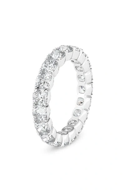 Hautecarat Cushion Cut Lab Created Diamond Eternity Ring In White Gold