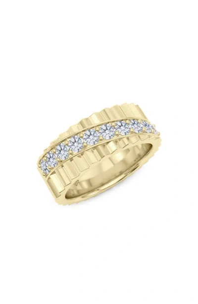 Hautecarat Diagonal Fluted Lab Grown Diamond Ring