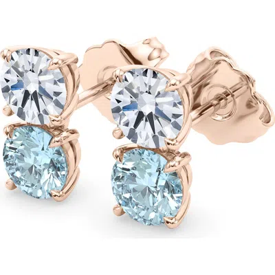 Hautecarat Double Birthstone Earrings In Multi