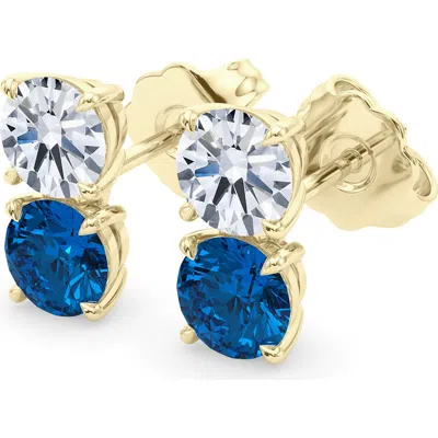 Hautecarat Double Birthstone Earrings In Multi