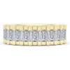 Hautecarat Emerald Lab Grown Diamond Channel Ring In Gold