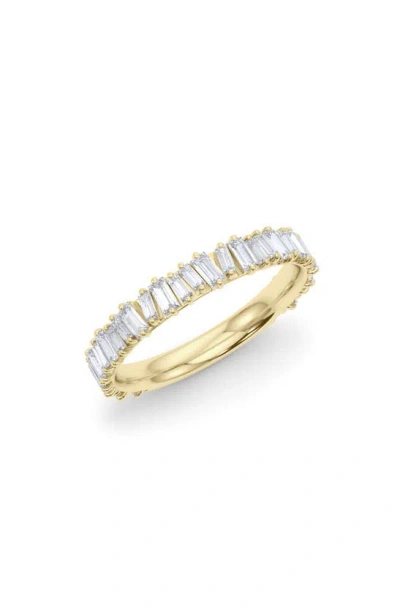 Hautecarat Lab Created Baguette Diamond Band Ring In Gold