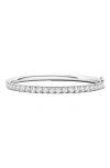 Hautecarat Lab Created Diamond Bangle In 14k White Gold
