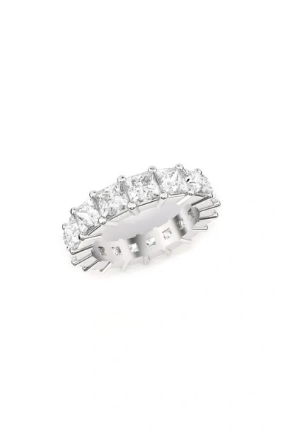 Hautecarat Lab Created Diamond Eternity Ring In White Gold