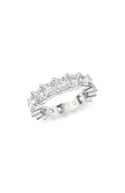 Hautecarat Lab Created Diamond Eternity Ring In White Gold