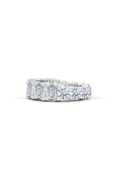 Hautecarat Lab Created Diamond Eternity Ring In White Gold