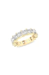 Hautecarat Lab Created Diamond Eternity Ring In Yellow Gold