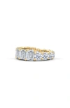 Hautecarat Lab Created Diamond Eternity Ring In Yellow Gold