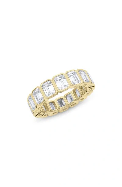 Hautecarat Lab Created Diamond Stack Ring In 14k Yellow Gold