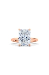 Hautecarat Lab Grown Diamond Ring, 3ct In 18k Rose Gold