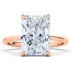 Hautecarat Lab Grown Diamond Ring, 3ct In 18k Rose Gold