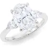 Hautecarat Lab Grown Diamond Ring, 3ct In 18k White Gold