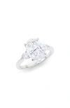 Hautecarat Lab Grown Diamond Ring, 3ct In 18k White Gold