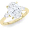 Hautecarat Lab Grown Diamond Ring, 3ct In 18k Yellow Gold
