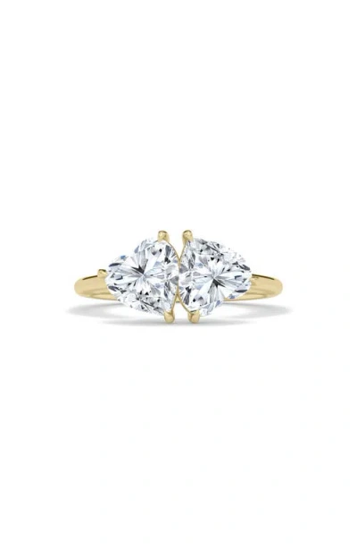 Hautecarat Lab Grown Diamond Twin Heart Ring
