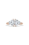 Hautecarat Lab Grown Diamond Twin Heart Ring