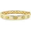 Hautecarat Pink Lab Grown Diamond Bangle In Gold