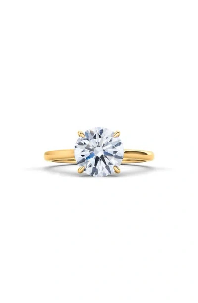 HAUTECARAT HAUTECARAT ROUND BRILLIANT CUT LAB CREATED DIAMOND RING