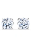 Hautecarat Round Brilliant Cut Lab Created Diamond Stud Earrings In 3.00 Ctw White Gold