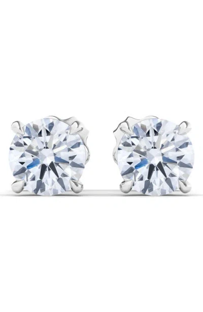 HAUTECARAT HAUTECARAT ROUND BRILLIANT CUT LAB CREATED DIAMOND STUD EARRINGS