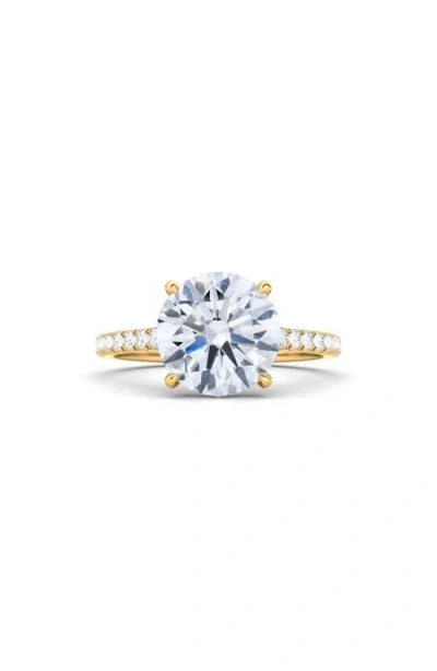 HAUTECARAT HAUTECARAT ROUND BRILLIANT CUT PAVÉ LAB GROWN DIAMOND RING