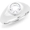 Hautecarat Round Brilliant Lab Created Diamond Ring In 2.00 Ctw 18k White Gold