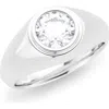 Hautecarat Round Brilliant Lab Created Diamond Ring In 2.50 Ctw 18k White Gold
