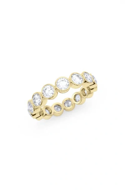 Hautecarat Round Cut Lab Created Diamond Eternity Ring In 18k Yg