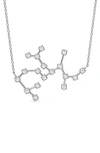 Hautecarat Sagittarius Constellation Lab Created Diamond Necklace In 18k White Gold
