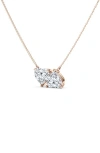 Hautecarat Twin Heart Lab Grown Diamond Necklace