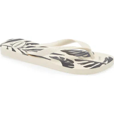Havaianas Aloha Flip Flop In Beige
