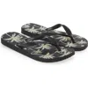 Havaianas Aloha Flip Flop In Black/grey