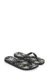 Havaianas Aloha Flip Flop In Black/grey