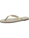 Havaianas Alpargatae Womens Flat Slip On Flip-flops In Gold