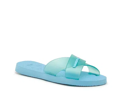 Havaianas Aqua Jelly Sandal In Blue