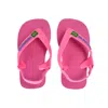 Havaianas Baby Brasil Logo Ii Crystal Rose In Neutral