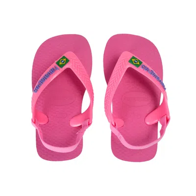 Havaianas Baby Brasil Logo Ii Crystal Rose In Neutral