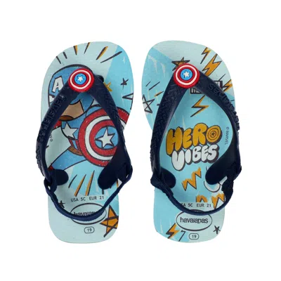 Havaianas Baby Marvel Blue Water In Multi