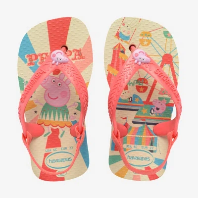 Havaianas Baby Peppa Pig Buttercream Coral In Pink