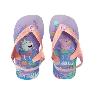 Havaianas Baby Peppa Pig Quiet Lilac In Multi